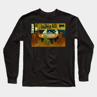 Four Dogs Playing Poker In Long Sleeve T-Shirt